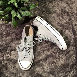 Converse gray suede sneakers